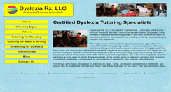 Desktop Screenshot of dyslexia-rx.com